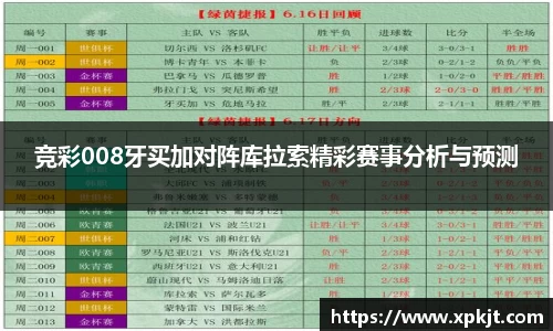 竞彩008牙买加对阵库拉索精彩赛事分析与预测